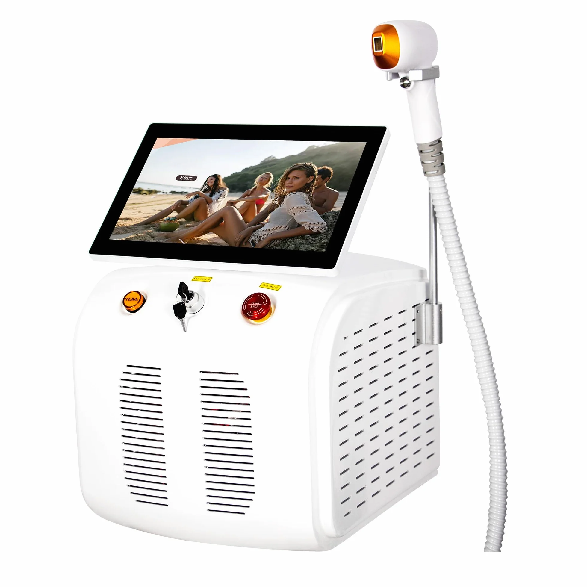 Máquina Depilación Láser Diodo 808nm Profesional para Rostro y Cuerpo