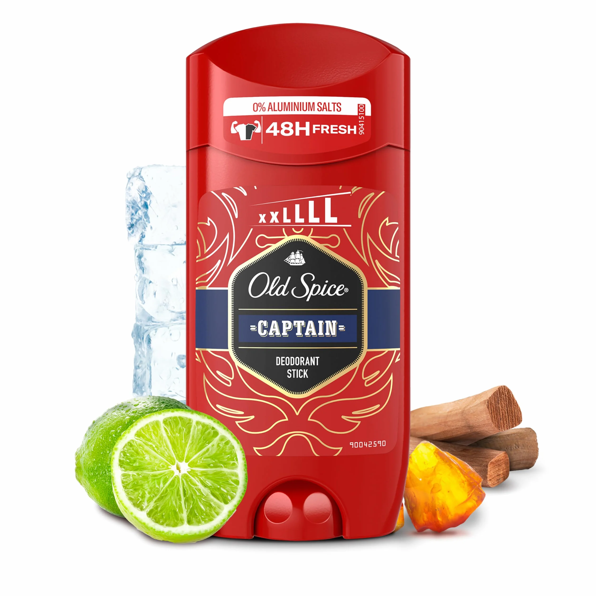 Old Spice Captain Desodorante En Barra Para Hombres 85 ml, Fresco 24 Horas, Protección Contra El Mal Olor