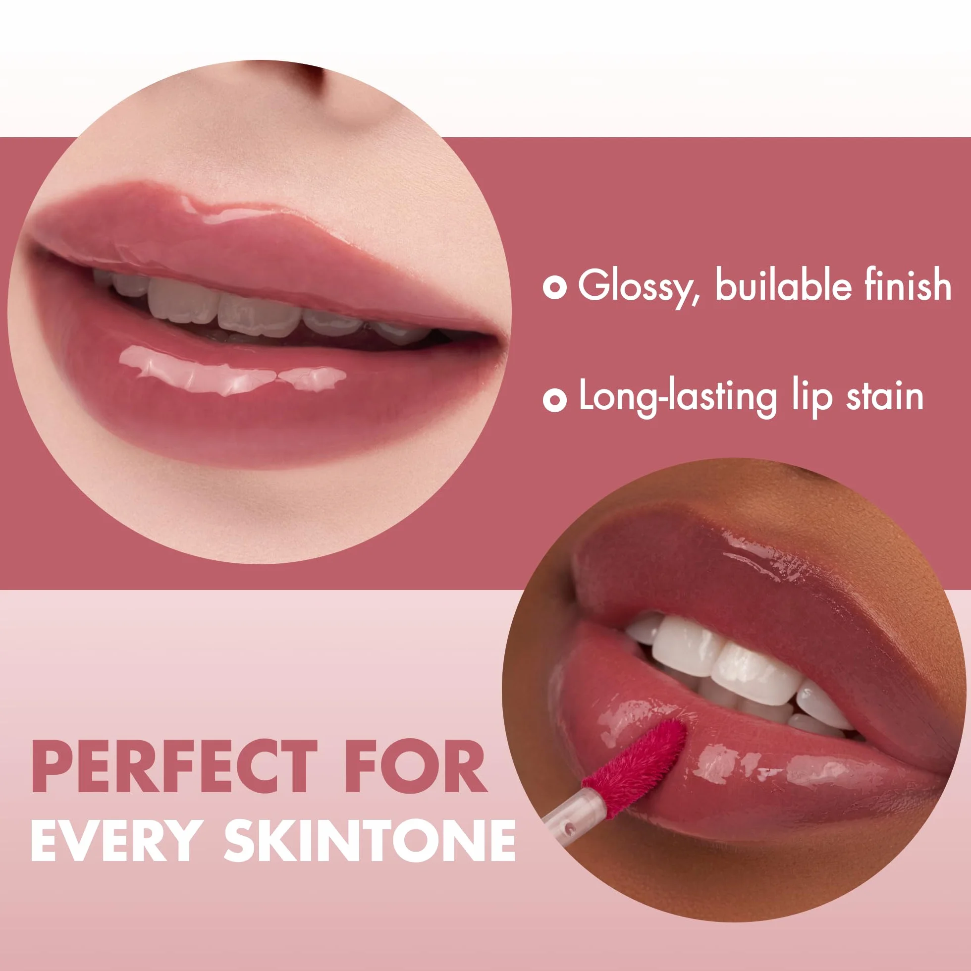 romand Jugoso Tinte permanente 0.2 fl oz Color de labios 19 ALMOND ROSE