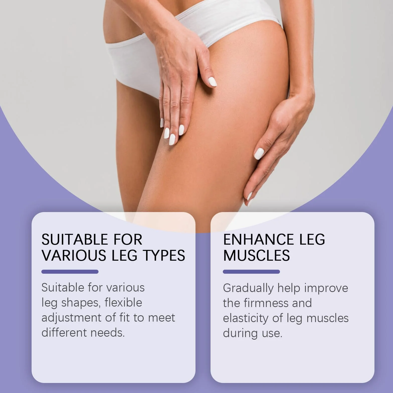 Cinta para Muslos Reafirmante Adelgazante, Parche para Piernas, Celulitis Liso (30 Piezas)
