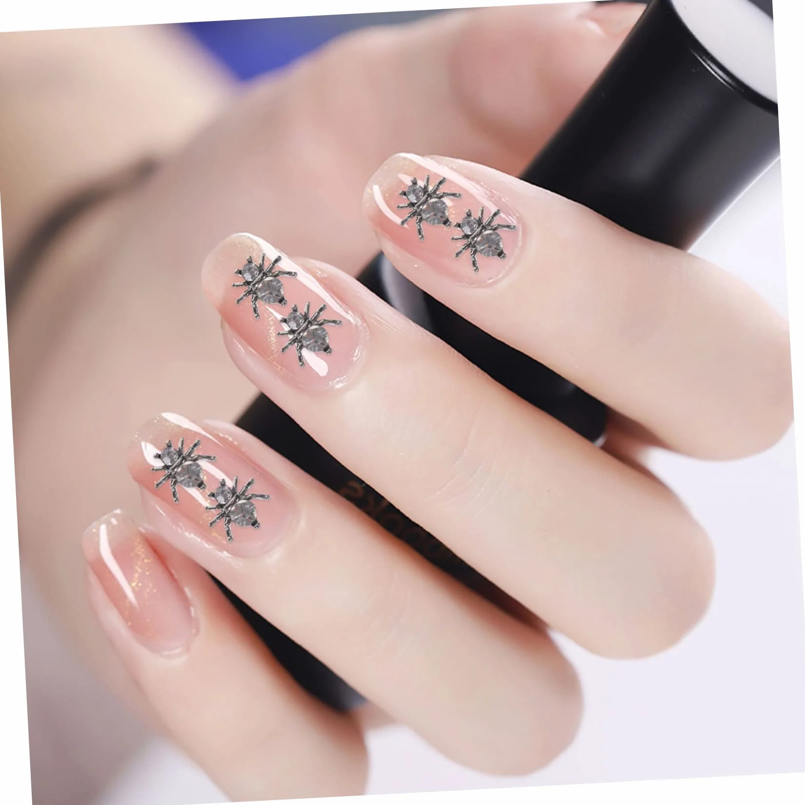 Healeved 500piezas Adornos De Uñas De Metálicos Para Decoración De Manicura Joyas De Uñas Para Halloween y