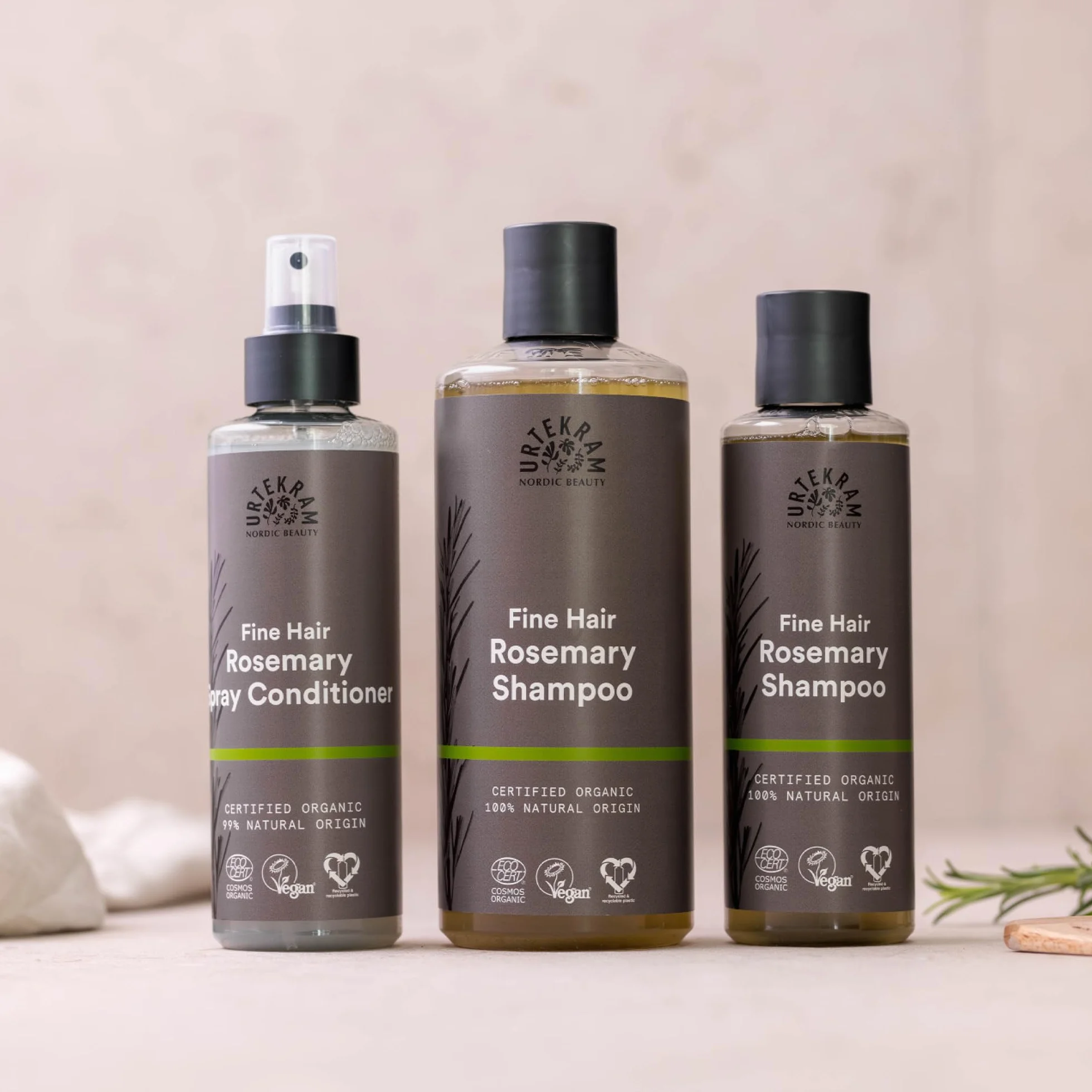 Urtekram Champú de Romero para Cabello Fino 500 ml Orgánico Vegano