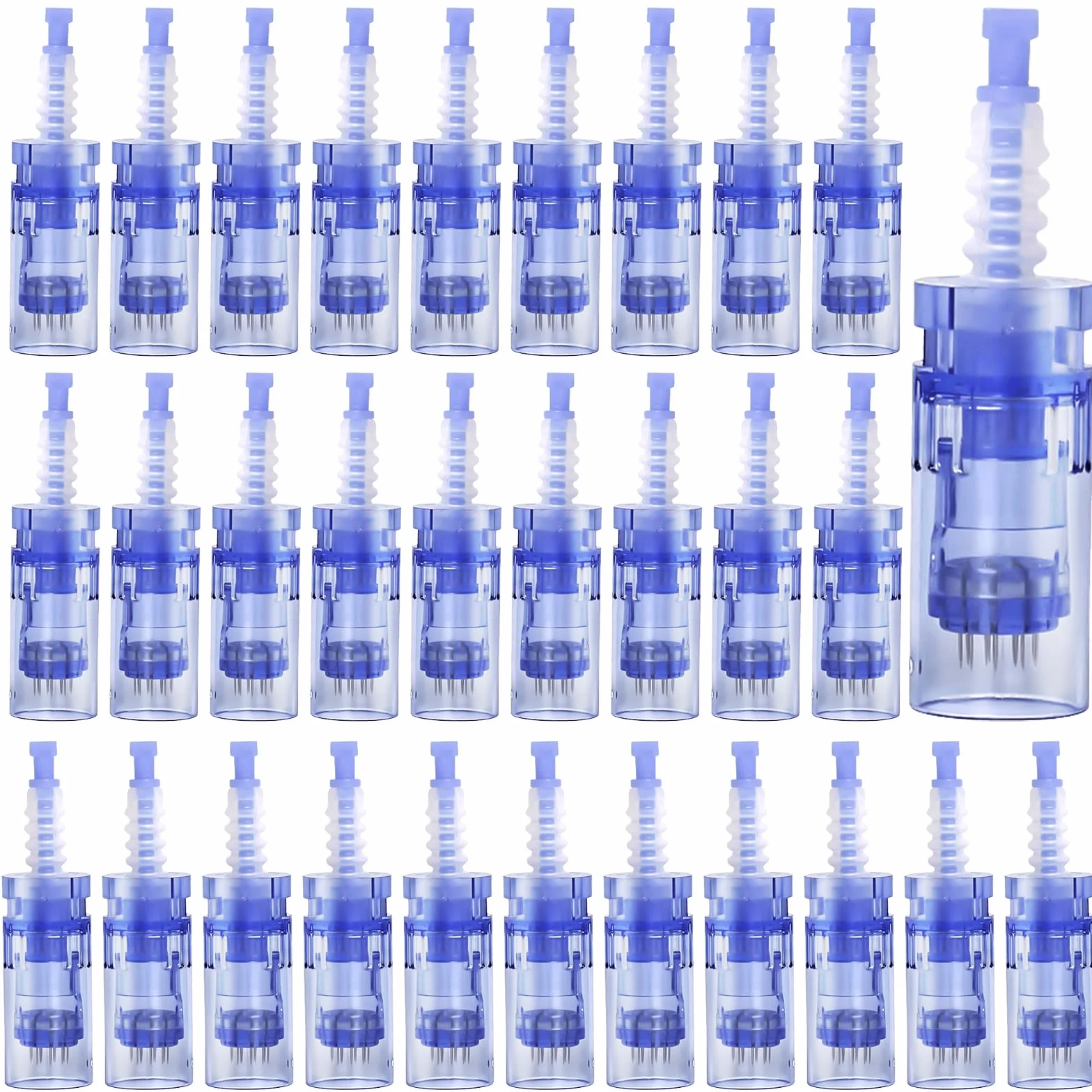 Vaileal 30 piezas Microneedling Agujas de repuesto Derma Pen para eliminación de acné cicatrices arrugas
