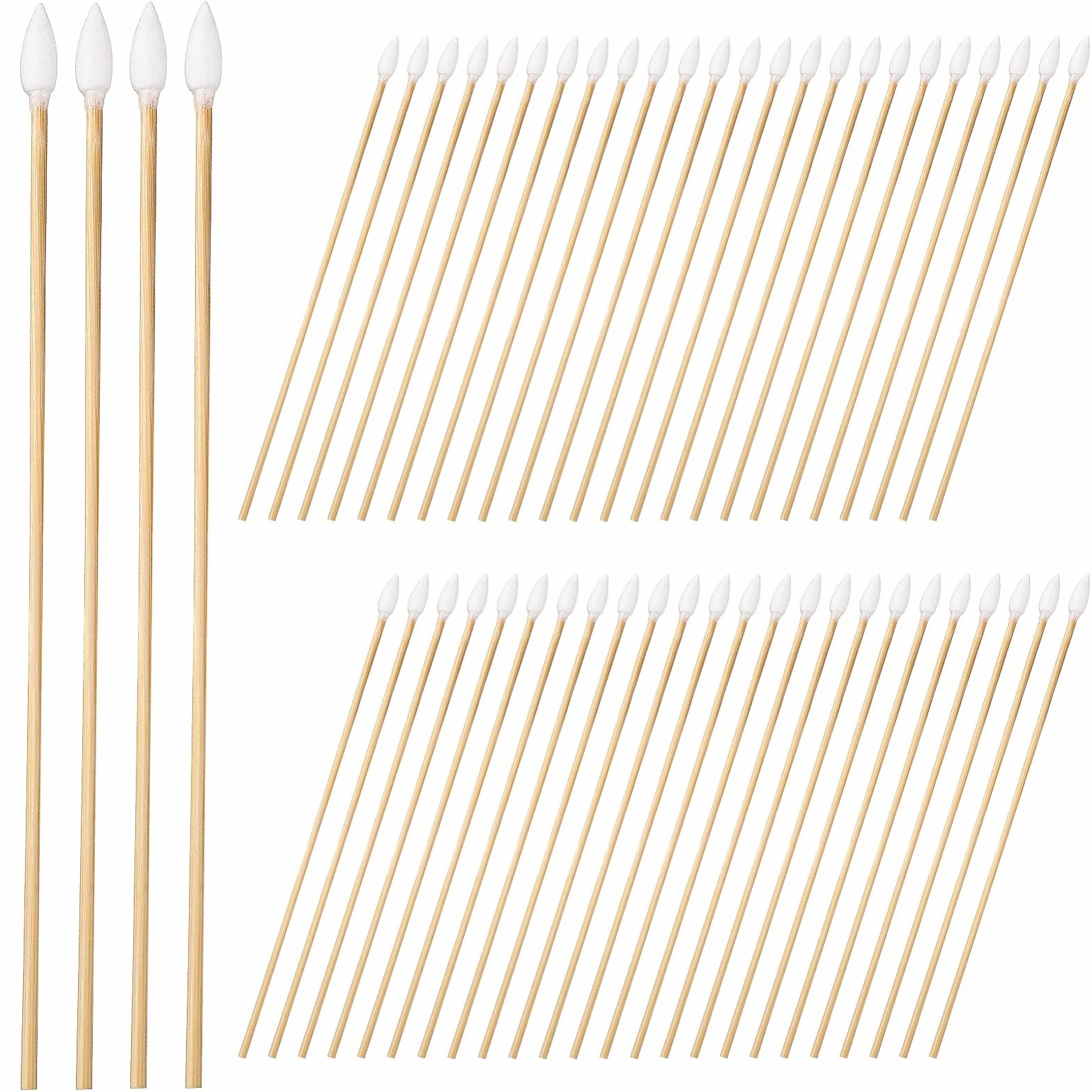 5 Series Bastoncillos De Algodón De Precisión Hisopos Eliminación Baño Palos Aplicadores De Maquillaje Herramientas De Limpieza De Auriculares Madera 500 Piezas X 5