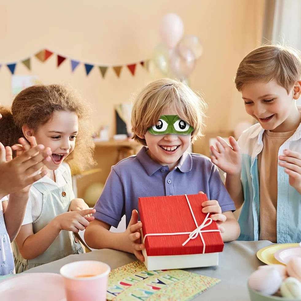 ACWOO Antifaz de Rana 3D para Dormir, Máscara Ocular de Pelusa, Viaje para Niños Hombres Mujeres