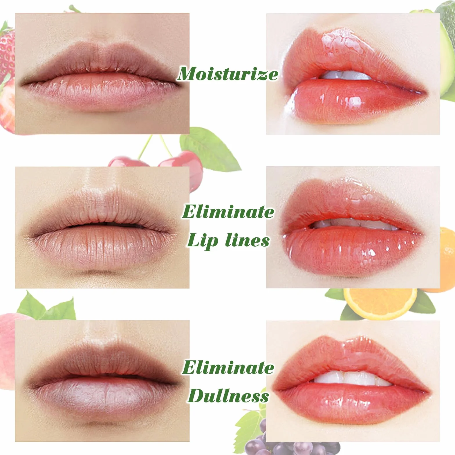 Sularpek Lip Oil Brillo de Labios con Sabor a Frutas Aceite para Labios Hidratación Duradera Transparente 6pcs