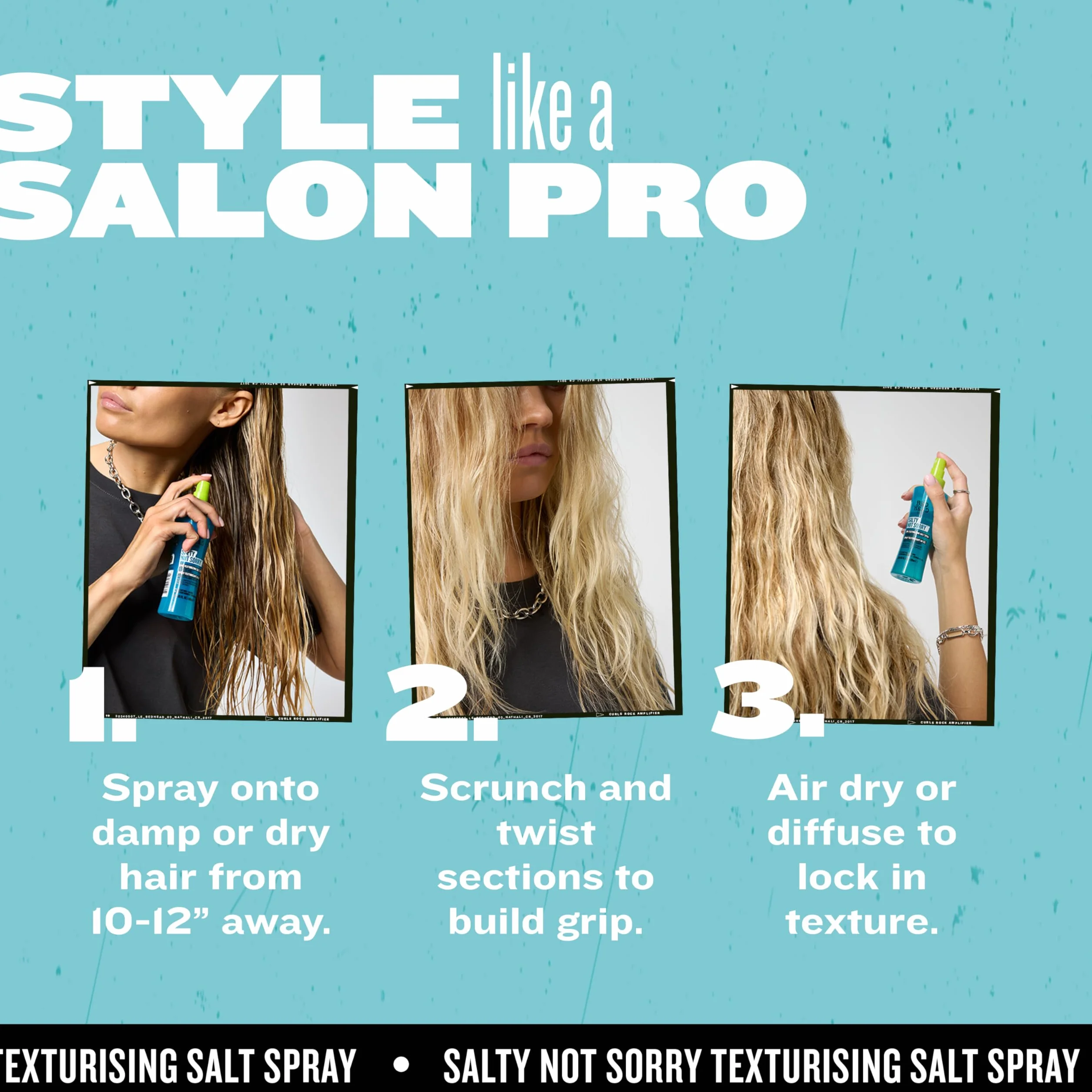 Bed Head by TIGI Salty Not Sorry Hair Texturising Salt Spray 100 ml