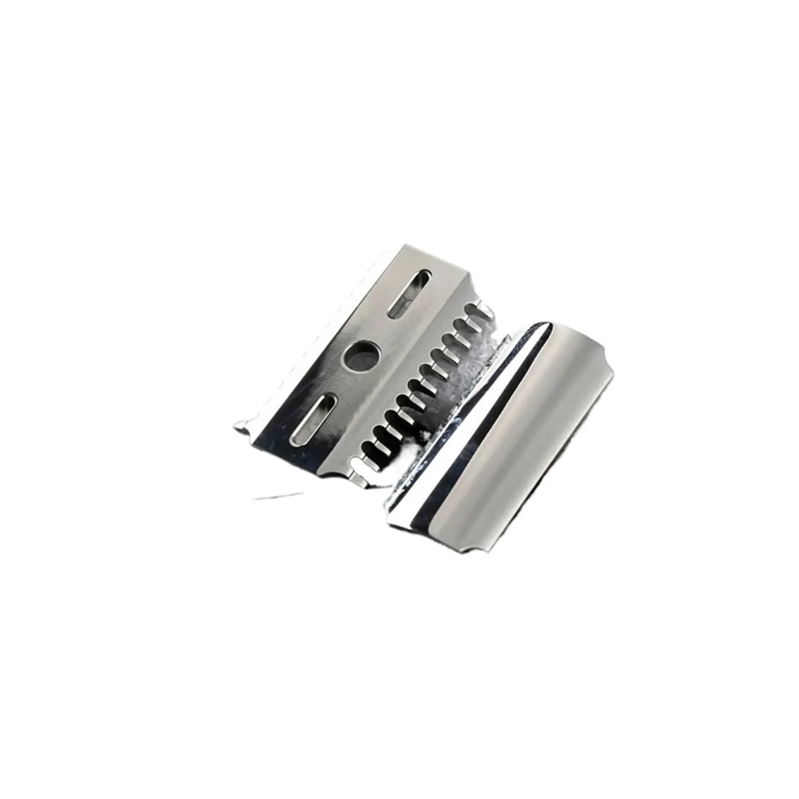 , Compatible Con YAQI, Cabezal De Afeitar De Seguridad De Doble Peine Pulido De Acero Inoxidable 316 Con Espacio De Hoja De 0,7mm