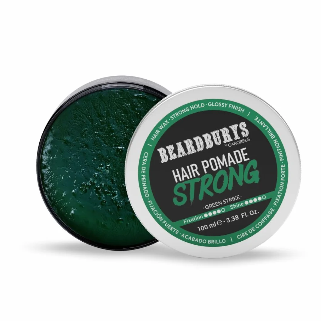 Beardburys Strong Cera Capilar para Hombres Fijación Fuerte Acabado Brillante 100ml