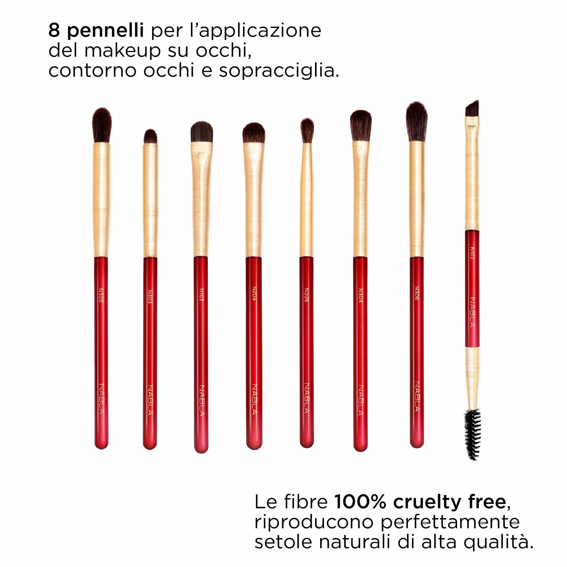 Nabla Ruby Complete Eye Brush Set - 200 g