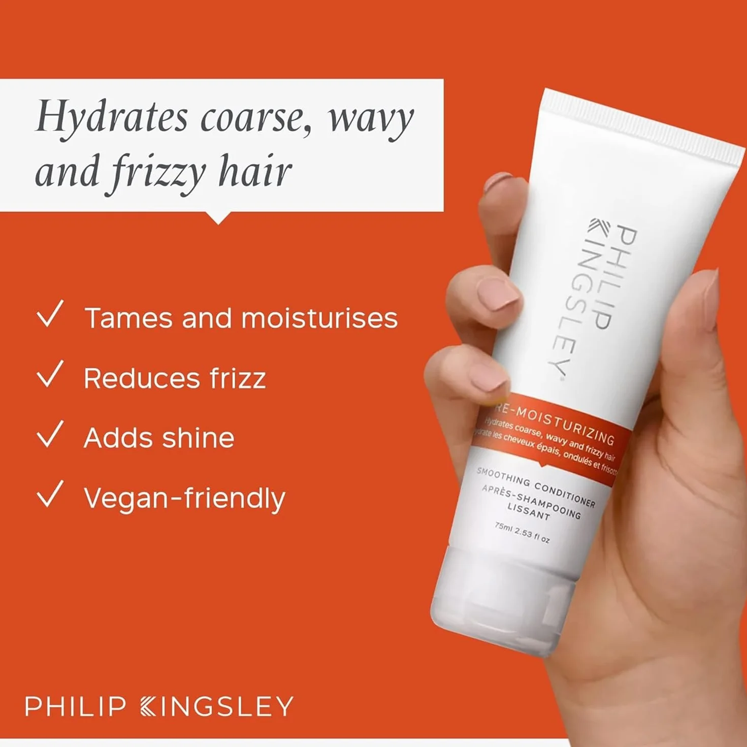 Philip Kingsley Set de viaje cuidado cabello suave brillante Champú Acondicionador humectante 3x75ml