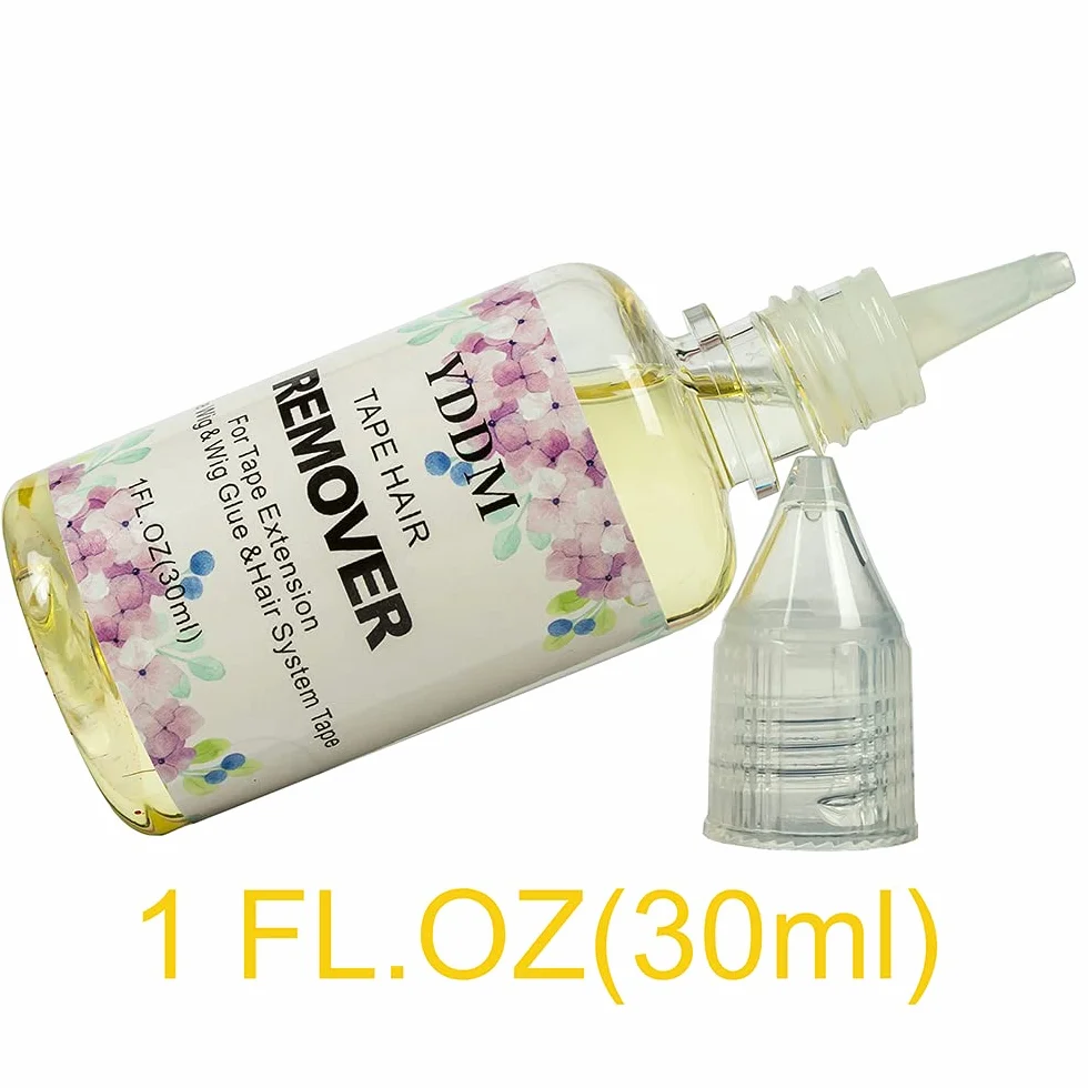 Removedor de cinta para extensiones de cabello 1FL.oz (30ml) removedor de pegamento para peluca de encaje