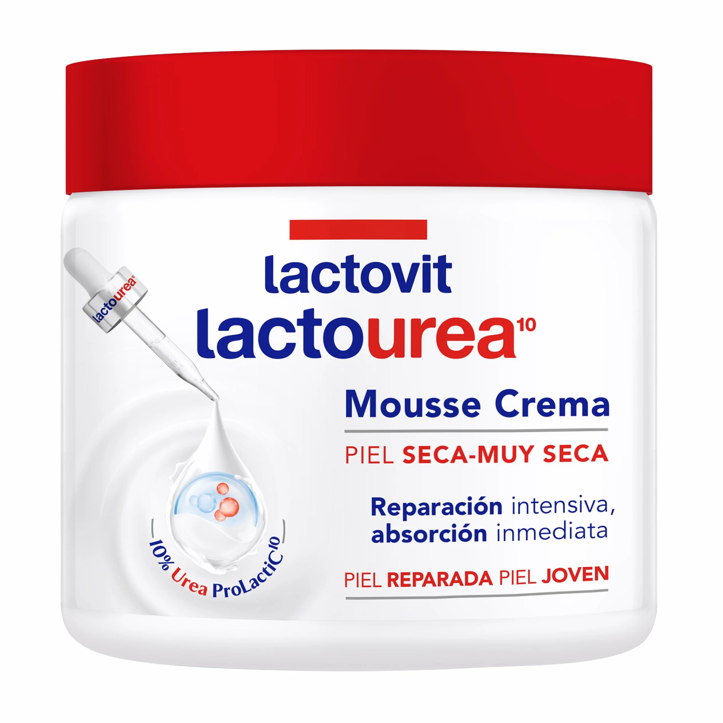 Lactovit Mousse Crème Lactourea Hidratante 24h 400 ml Piel Muy Seca