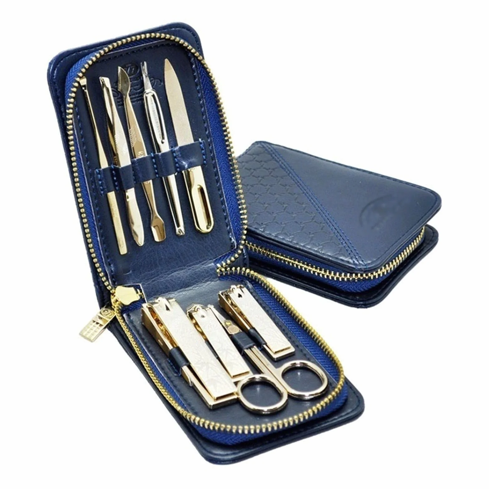 Juego de manicura Juego de cortaúñas Juego de manicura de 9 piezas, kit de cortaúñas, herramientas profesionales for el cuidado de uñas de acero inoxidable, kit portátil de cuidado de uñas con estuch