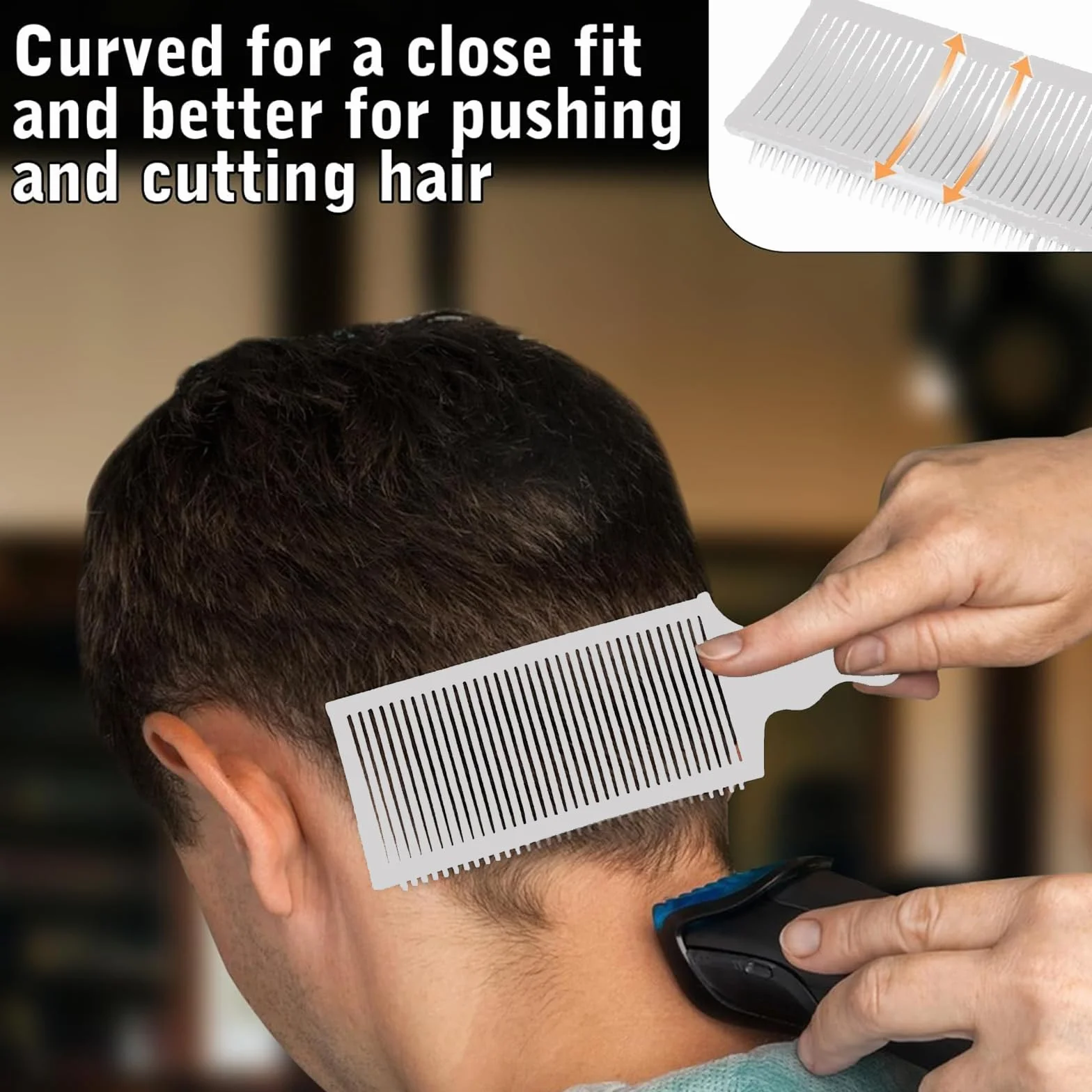 Plantillas de Afeitado para Escote, Bandas de Pelo de Silicona Curvadas, Guía de Corte Ajustable para Cabello