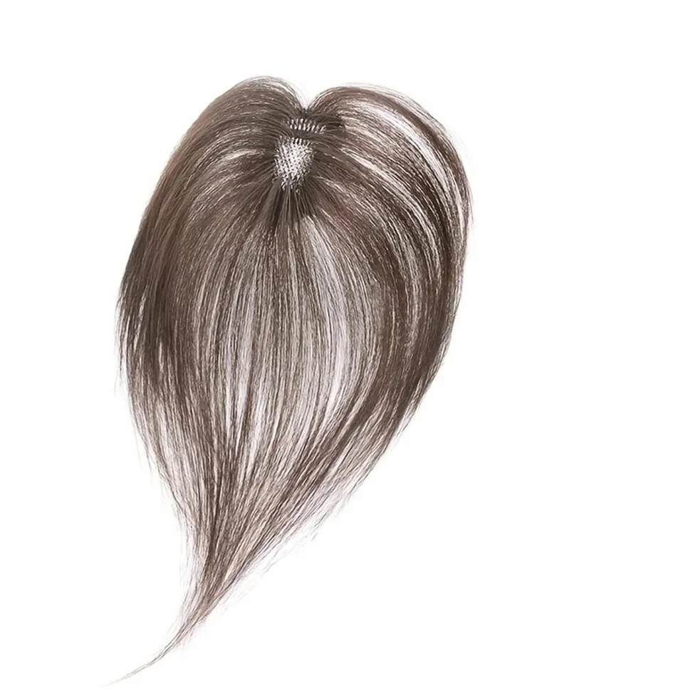 Extensión capilar con clip para flequillo, cobertura de 360° para mujeres con cabello escaso, para uso diario añade el volumen del cabello (Mocha)