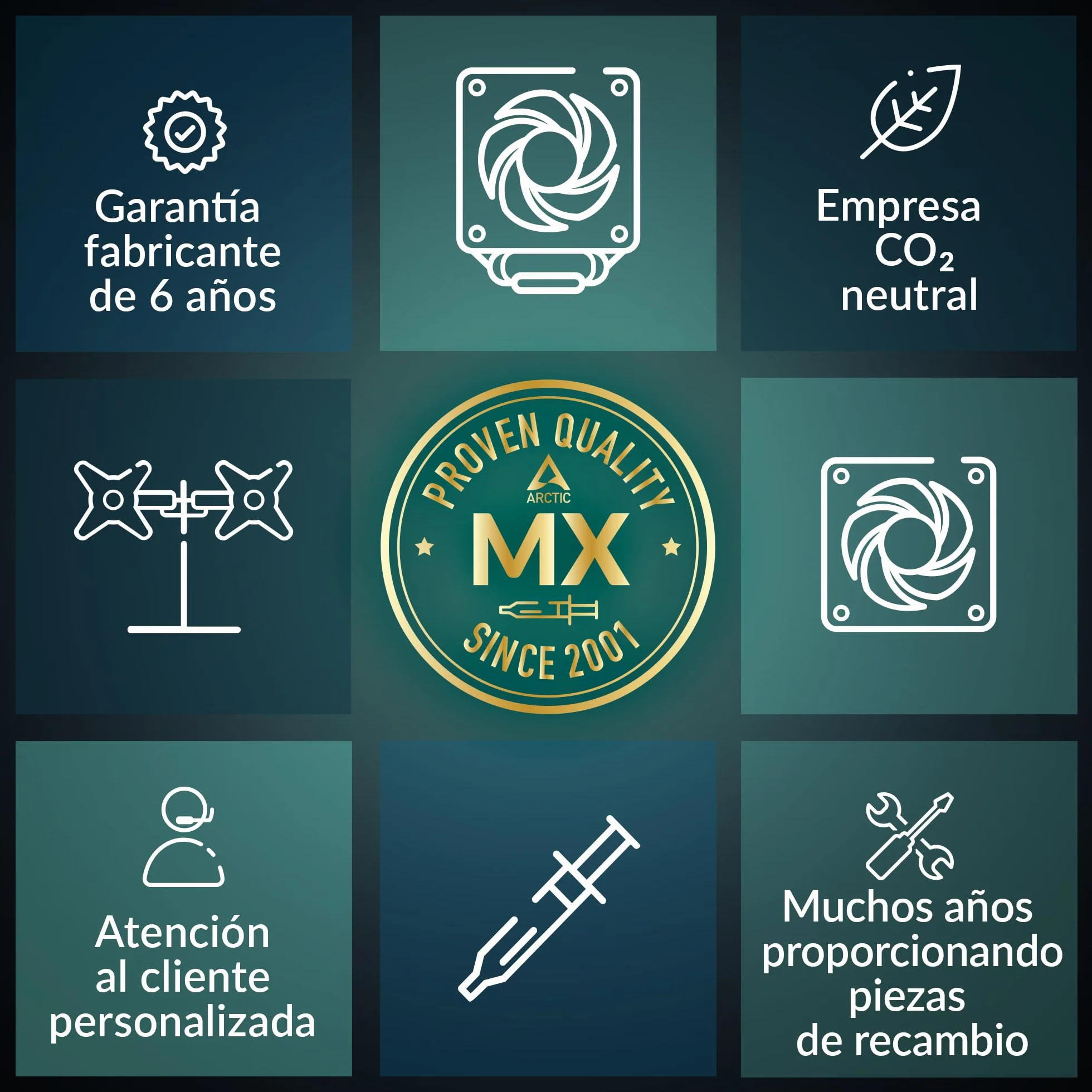 ARCTIC MX-7 Pasta térmica de alto rendimiento 4 g con MX-Cleaner para CPU GPU consolas portátiles