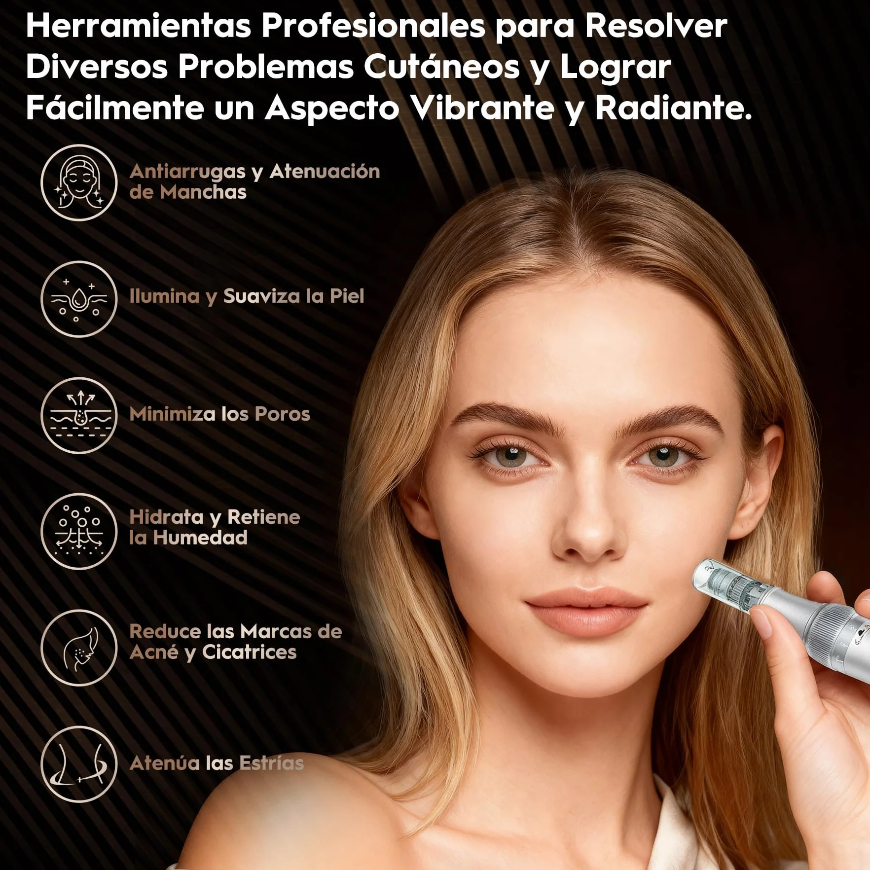 Dr.pen Ultima M7S - Lápiz de Microneedling Eléctrico e Inalámbrico, con 20 Cartuchos, 6 Niveles de Velocidad y Pantalla LED -Para el Crecimiento del Cabello, Rostro, Cuerpo y Cuidado de la Piel