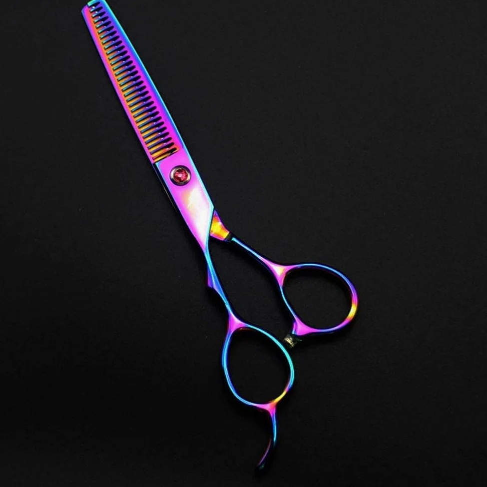 Tijeras de peluquero para adelgazar para zurdos Tijeras profesionales Tijeras de peluquería, Peluquería de perros para mascotas Tijeras de corte curvo para el cabello Tijeras Tijeras de peluquería, To