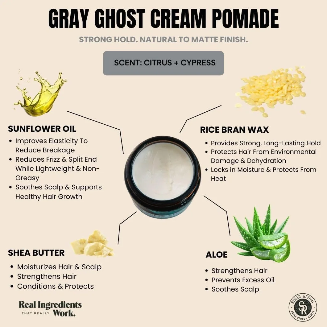 Shear Revival Gray Ghost Strong Hold Vegan Cream