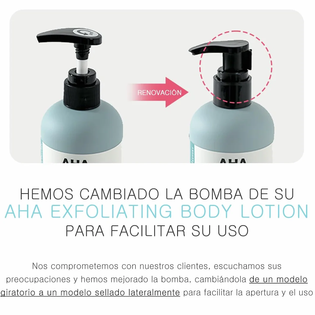 VILLAGE 11 FACTORY Loción Corporal con Ácido Glicólico AHA 12% 300g Exfoliante Sin Perfume Sin Parabenos