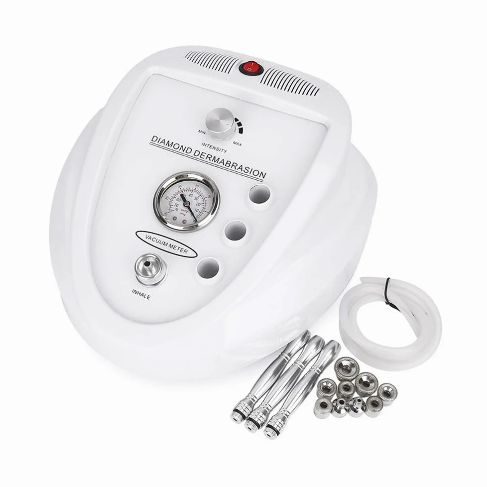 Dispositivo de microdermoabrasión de diamante 3 en 1, máquina profesional de dermoabrasión de diamante microdermoabrasión, dispositivo de cuidado facial de la piel con 9 cabezas de diamante