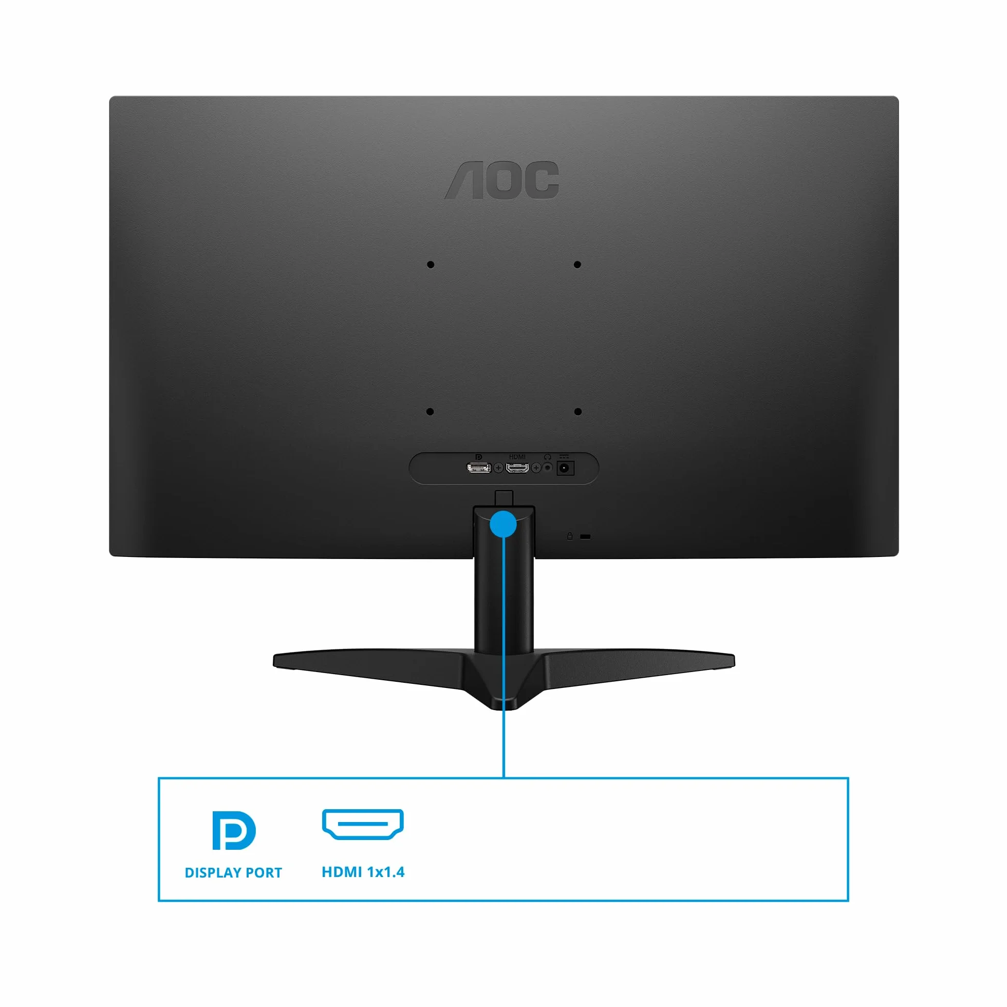 AOC 24B36X Gaming Monitor 24 Pulgadas 144Hz IPS Panel, 4ms GtG, HDR10, Adaptive Sync, 1920x1080 Negro