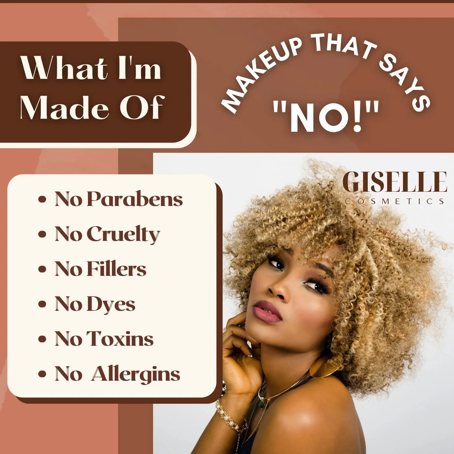 Blush Makeup | Red Hawaii | Mineral Makeup by Giselle Cosmetics | Pure Non-Diluted Mineral Make Up
