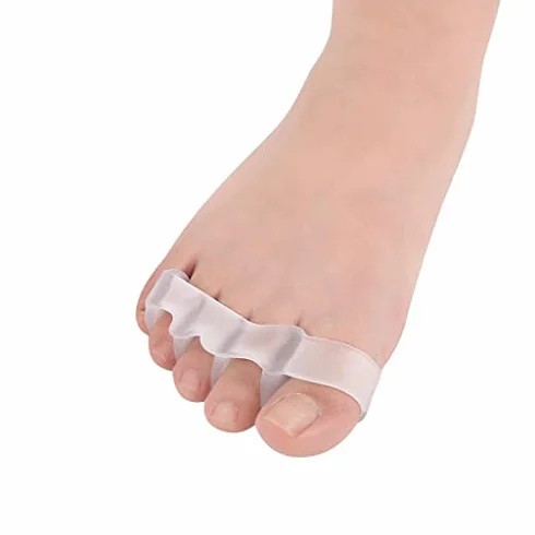 Separadores de dedos para Hallux Valgus, juego de pies de silicona, corrector de dedos y esparcidor para dedos torcidos, alivio del dolor y alineación, solución cómoda para el cuidado de los pies