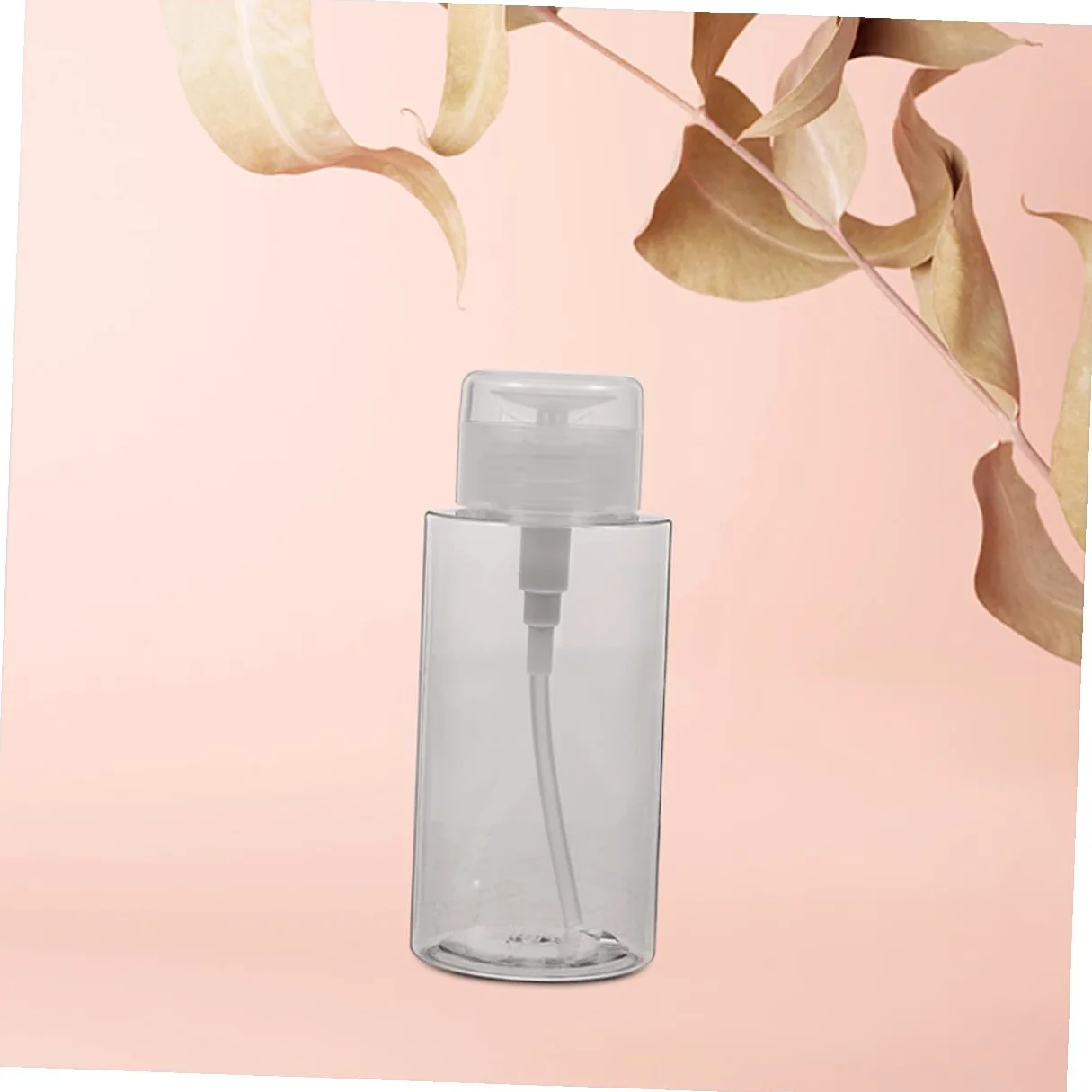 Dispensadores de Botellas Bomba 2 Piezas 200ml Transparentes para Quitaesmalte y Líquidos de Belleza Uso Personal Cuidado Diario