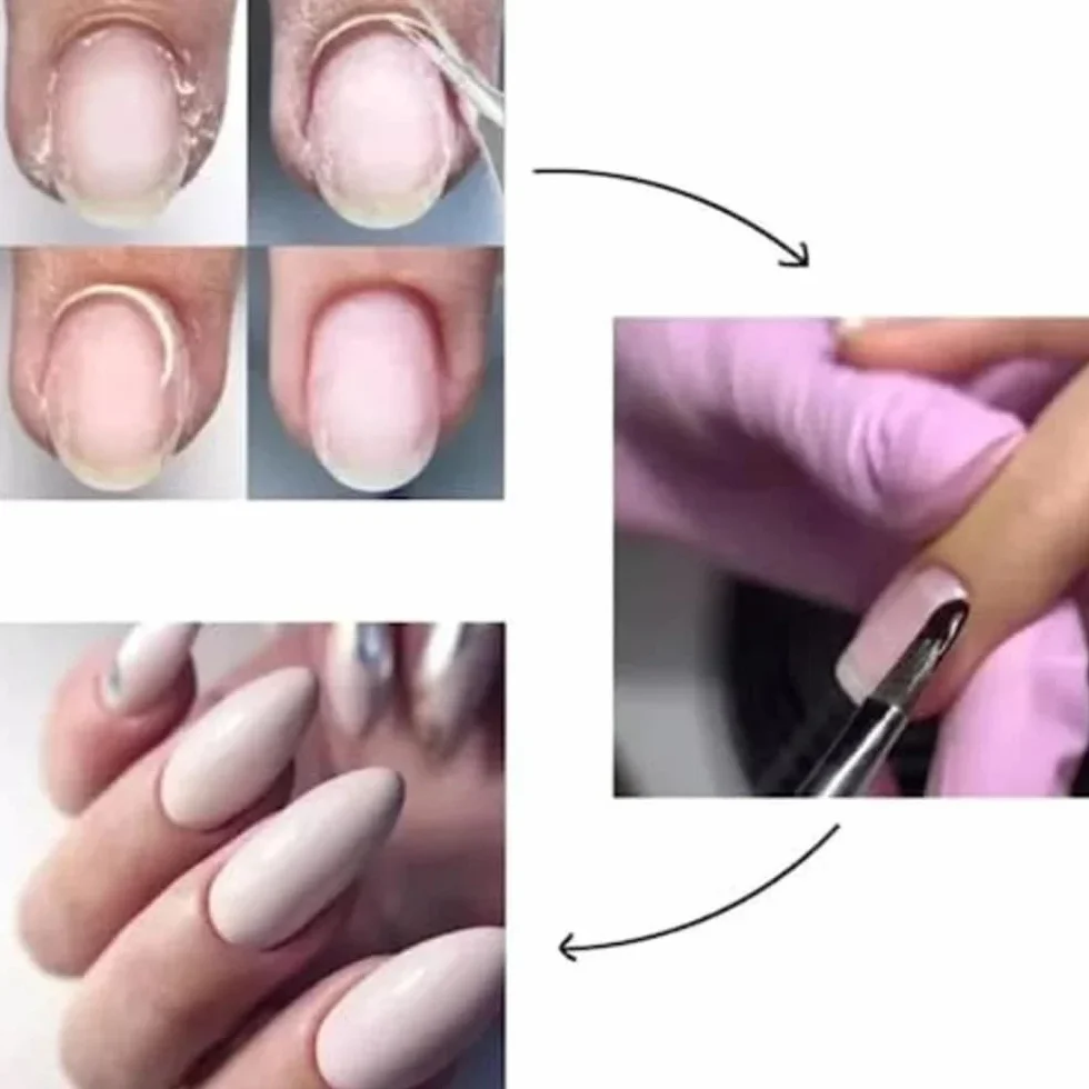 Tijeras para cutículas, cortacutículas, recortador de uñas, acero inoxidable, herramientas profesionales para manicura, cortador de cutículas, F33, 5 piezas