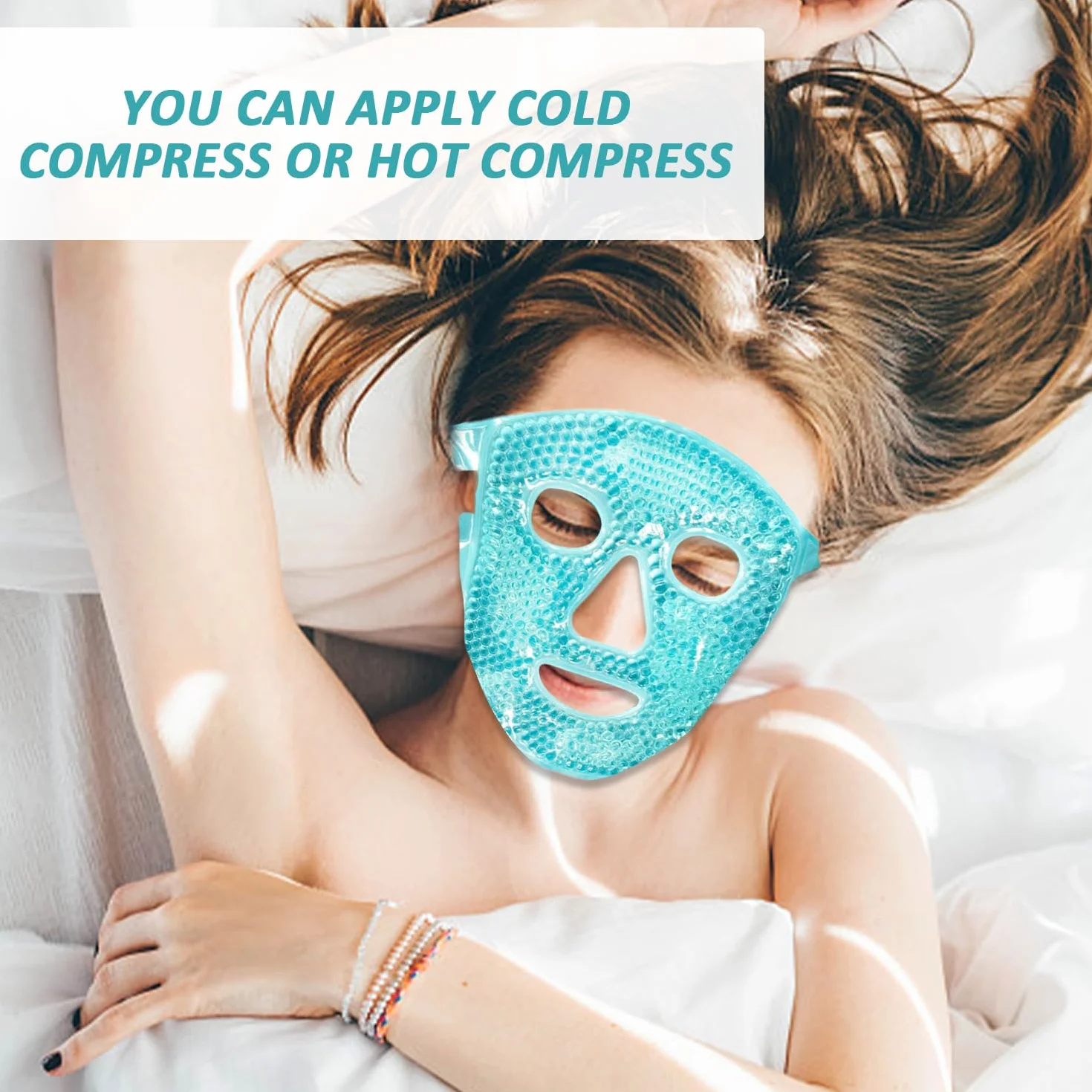 Máscara Refrescante de Gel para Ojos y Rostro Reutilizable
