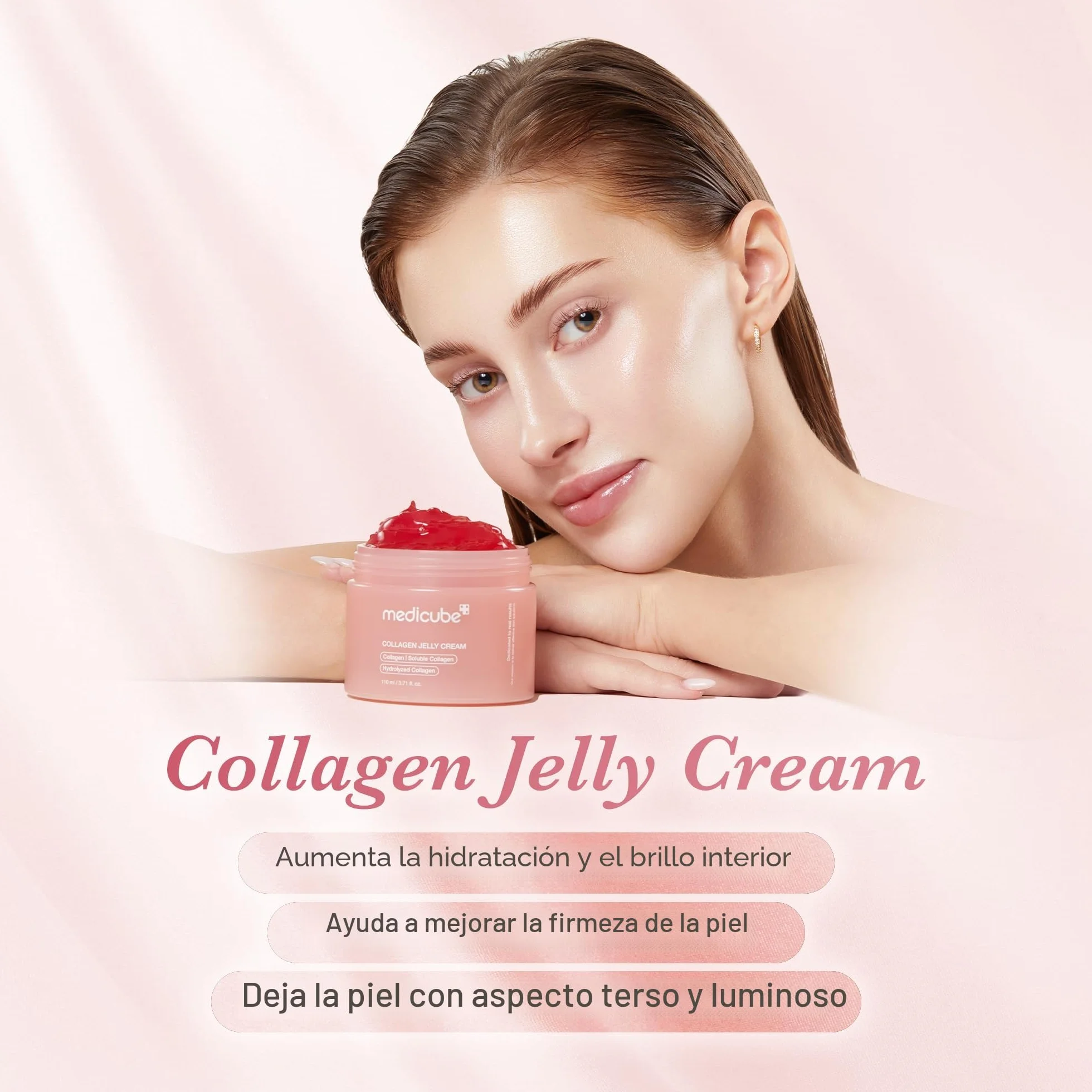 Medicube Crema De Gelatina De Colágeno, Niacinamida Y Colágeno Hidrolizado Liofilizado, 1.69 Onzas Líquidas