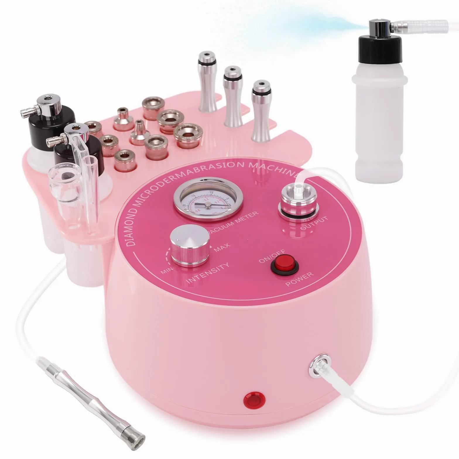 Beauty Star - Máquina de microdermoabrasión de diamante 3 en 1, máquina facial de succión de 0 a 70 cmHg, dispositivo profesional para el cuidado de la piel para uso doméstico y de salón, equipo de