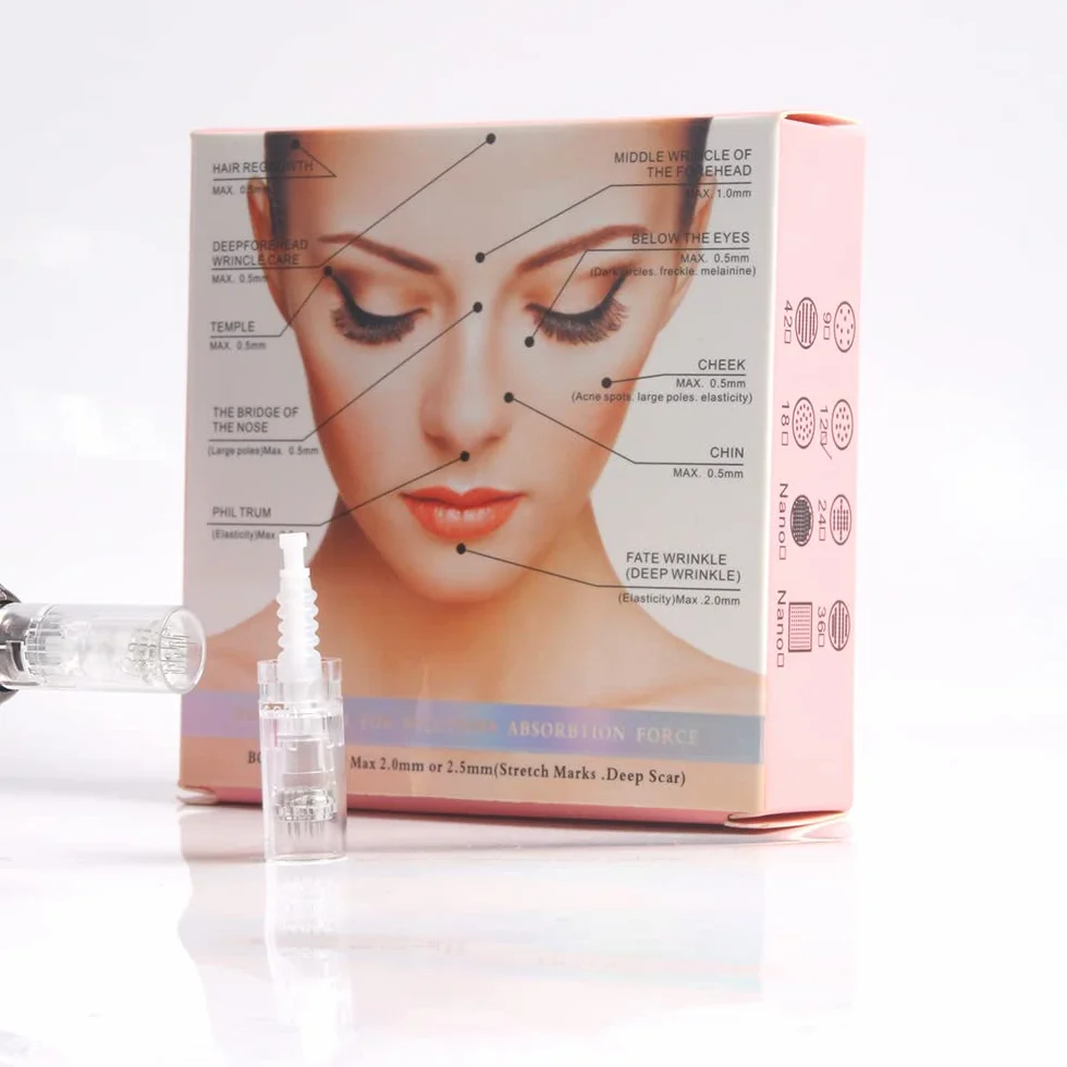 MONA Dermapen Needles 12 Agulhas Microneedling Cartucho Slot Baioneta Regular 12PIN