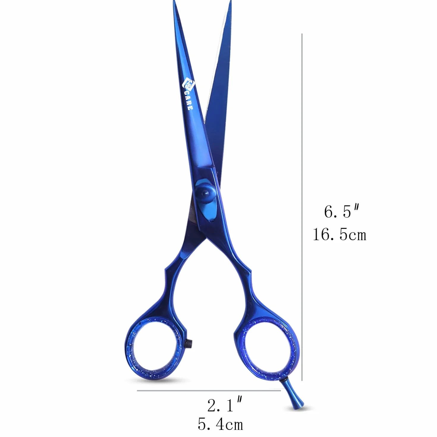 Tijeras de Peluqueria Profesional Acero Inoxidable 6.5 Pulgadas Azul