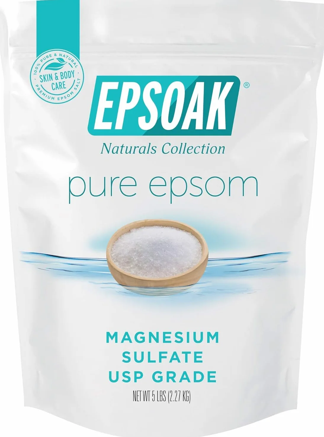 Epsoak Epsom Salt 5 lbs. Magnesium Sulfate USP