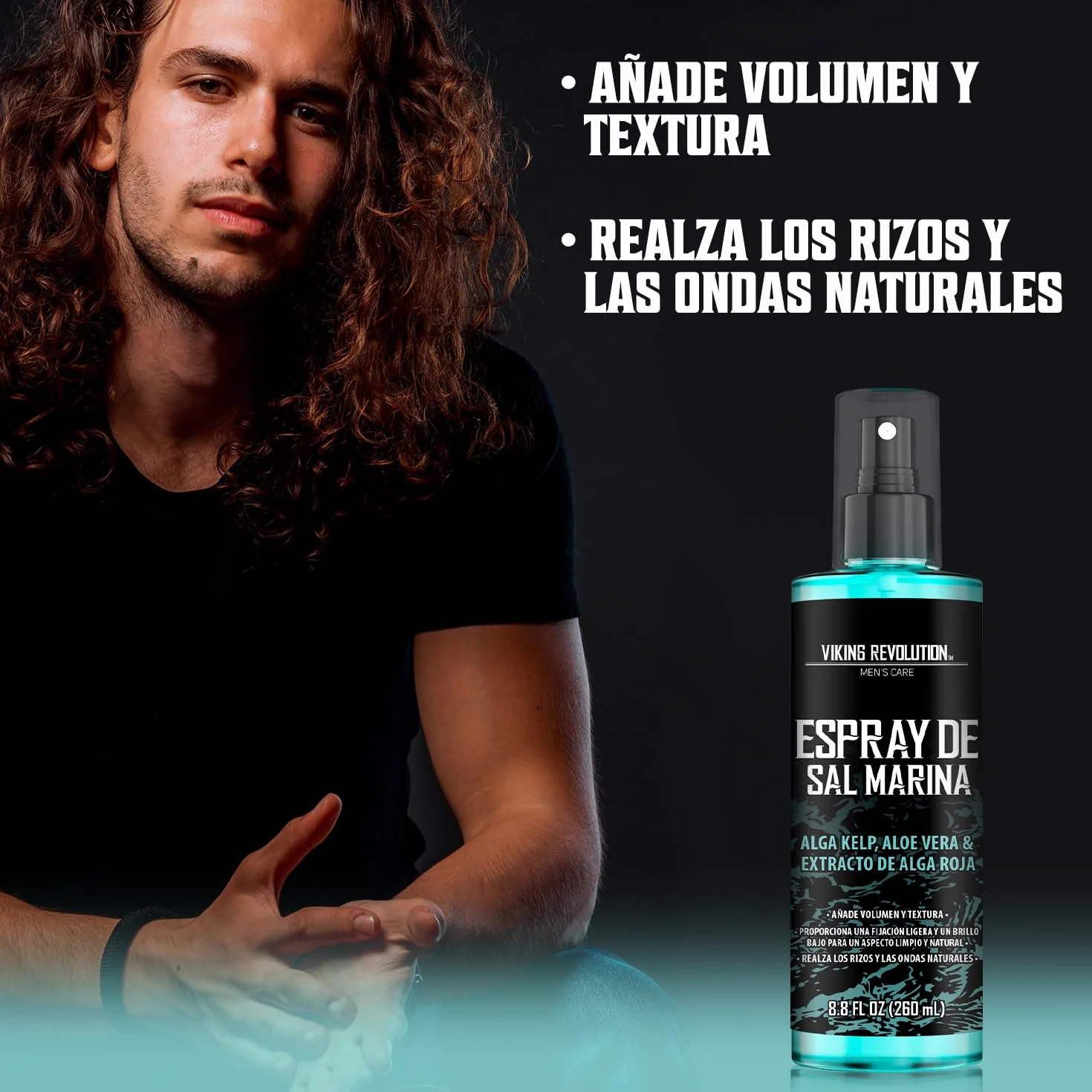 Viking Revolution Sea Salt Spray para Cabello Hombres 260 ml