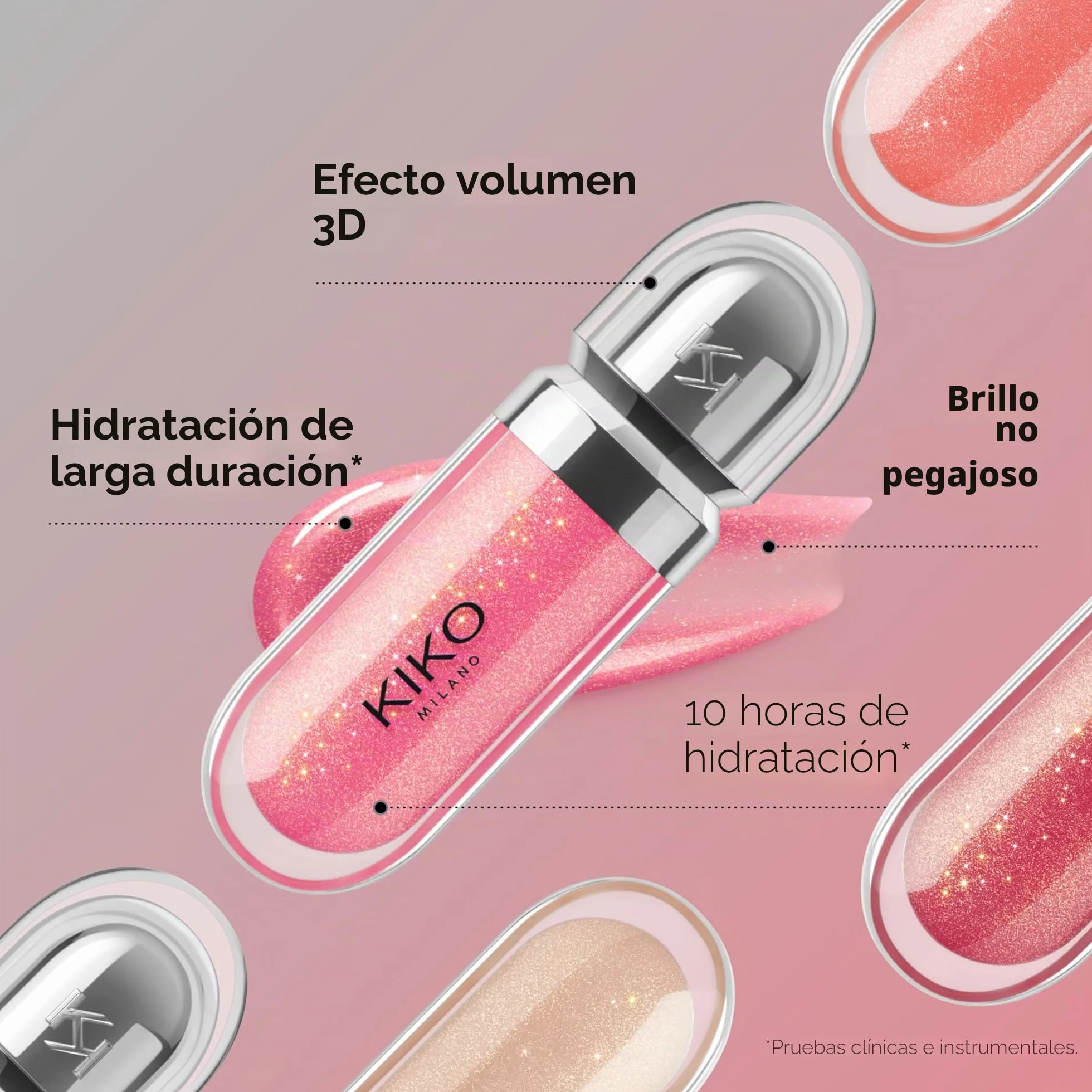 KIKO Milano 3D Hydra Lipgloss 17 Brillo de labios emoliente efecto 3D