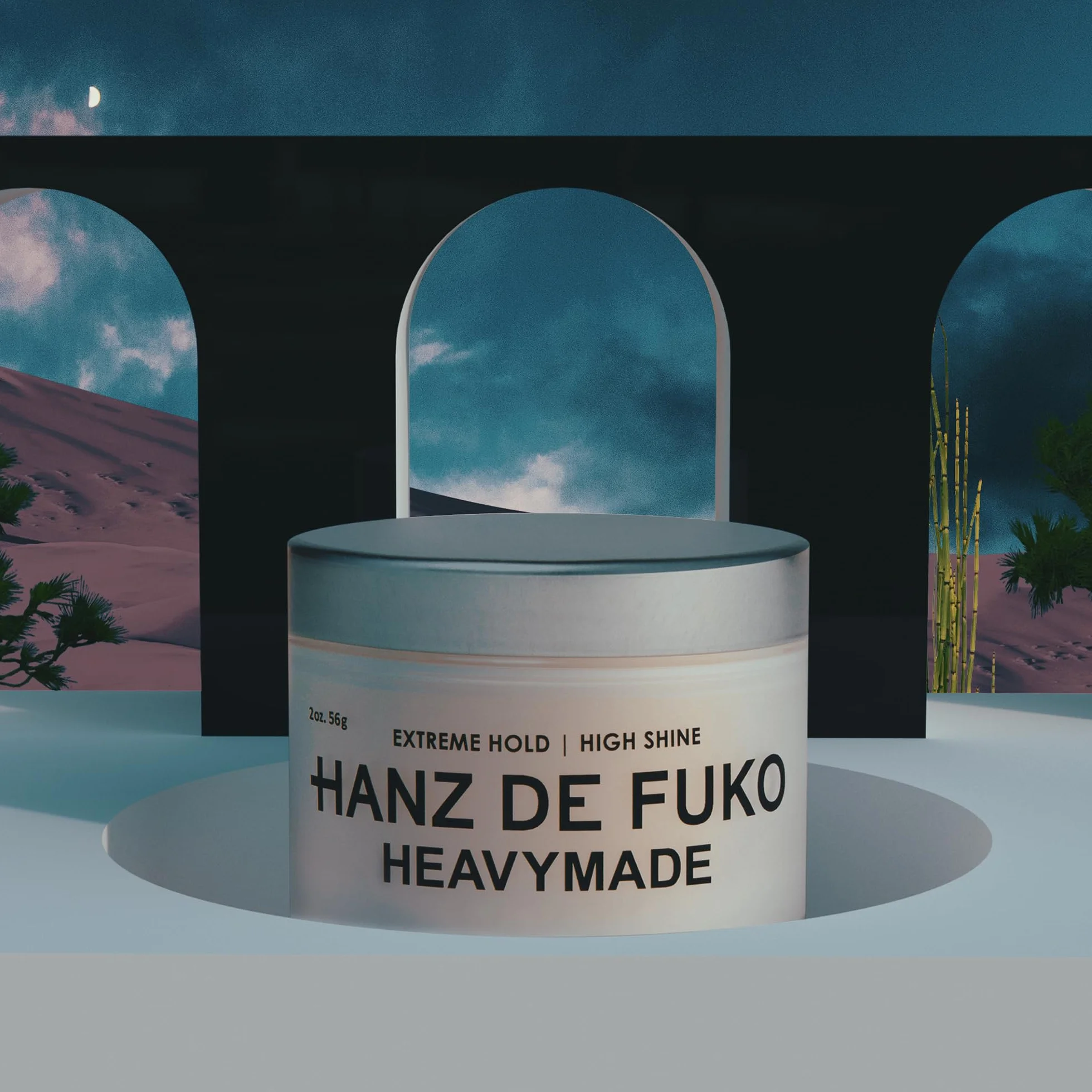 Hanz de Fuko Heavymade Pomada para Hombre Fijación Extrema Alto Brillo Vegana 56g