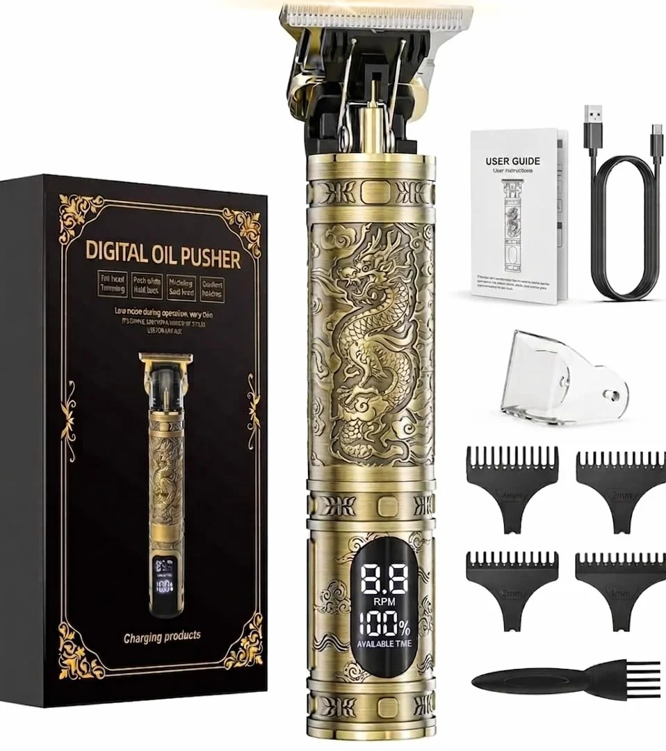 Maquina Cortar Pelo Hombre Profesional, Afeitadora Cortadora Eléctrica 3 Vel, Recortar Barba sin Cable