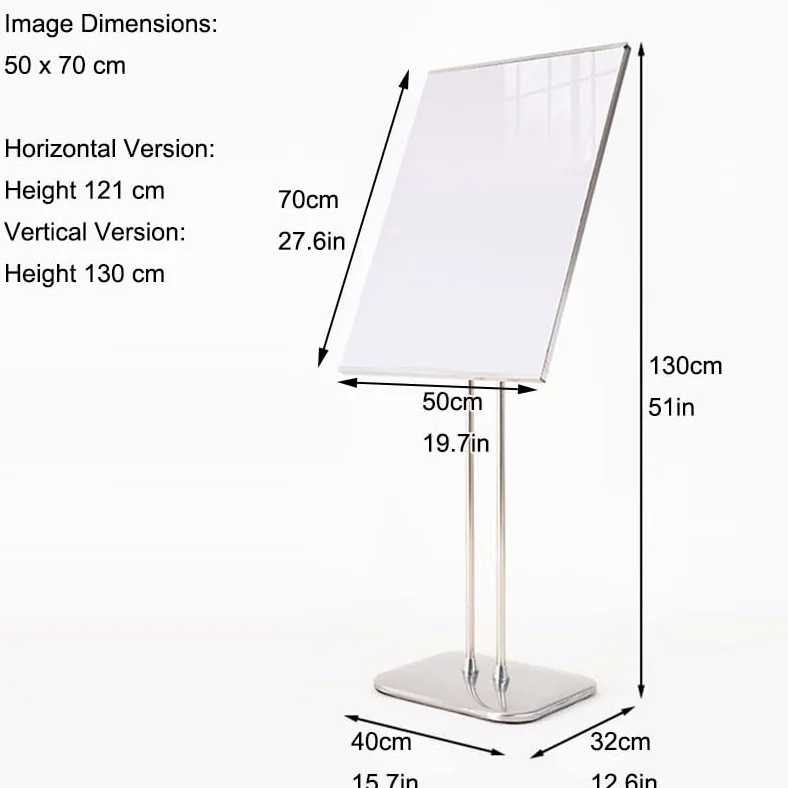 XPLKQXE Soporte Para Carteles Y Avisos, Pie Soporte Para Pósteres, Portátil Para Exteriores Señalización Con Base Pesada Pie Para Bodas Para Restaurantes(Gold,40x32x130cm/4pcs)