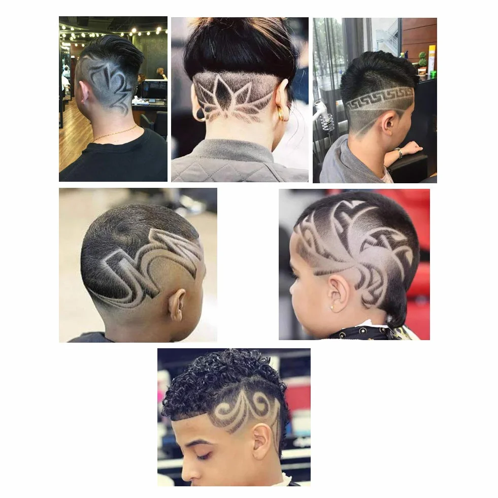 Bolígrafo de peluquero profesional con estuche protector para corte de pelo, barba y cejas (Silver)