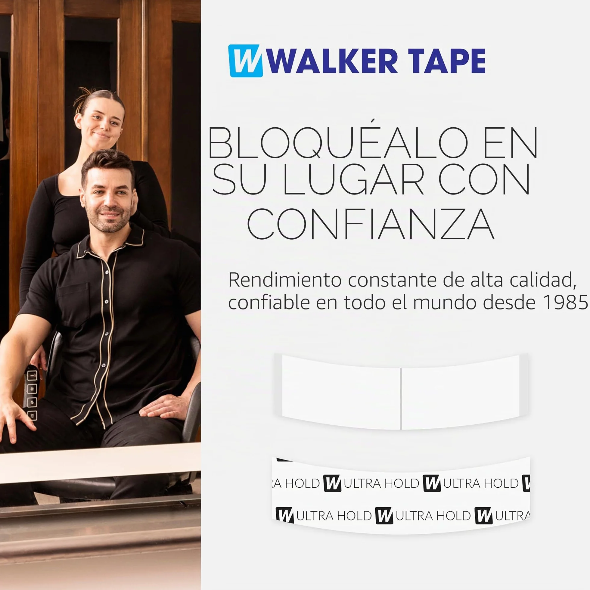 Walker Tape Cintas Adhesivas Fijación Extrafuerte Ultra Hold Forma C Pack 36