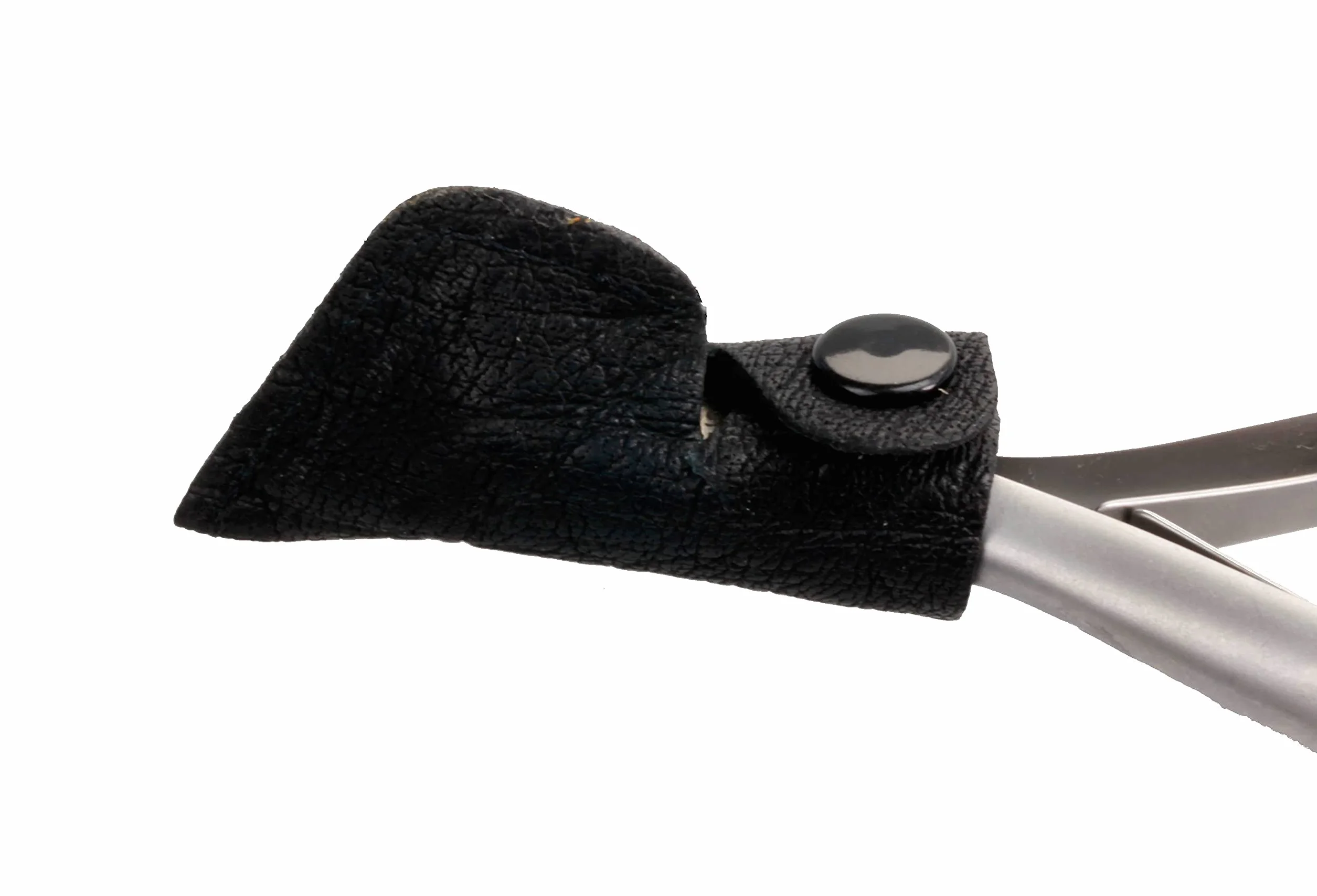 by Hans Kniebes - Cortador de uñas de cabeza de 14 cm con cubierta de cuero, cortador de cabeza inoxidable de Solingen
