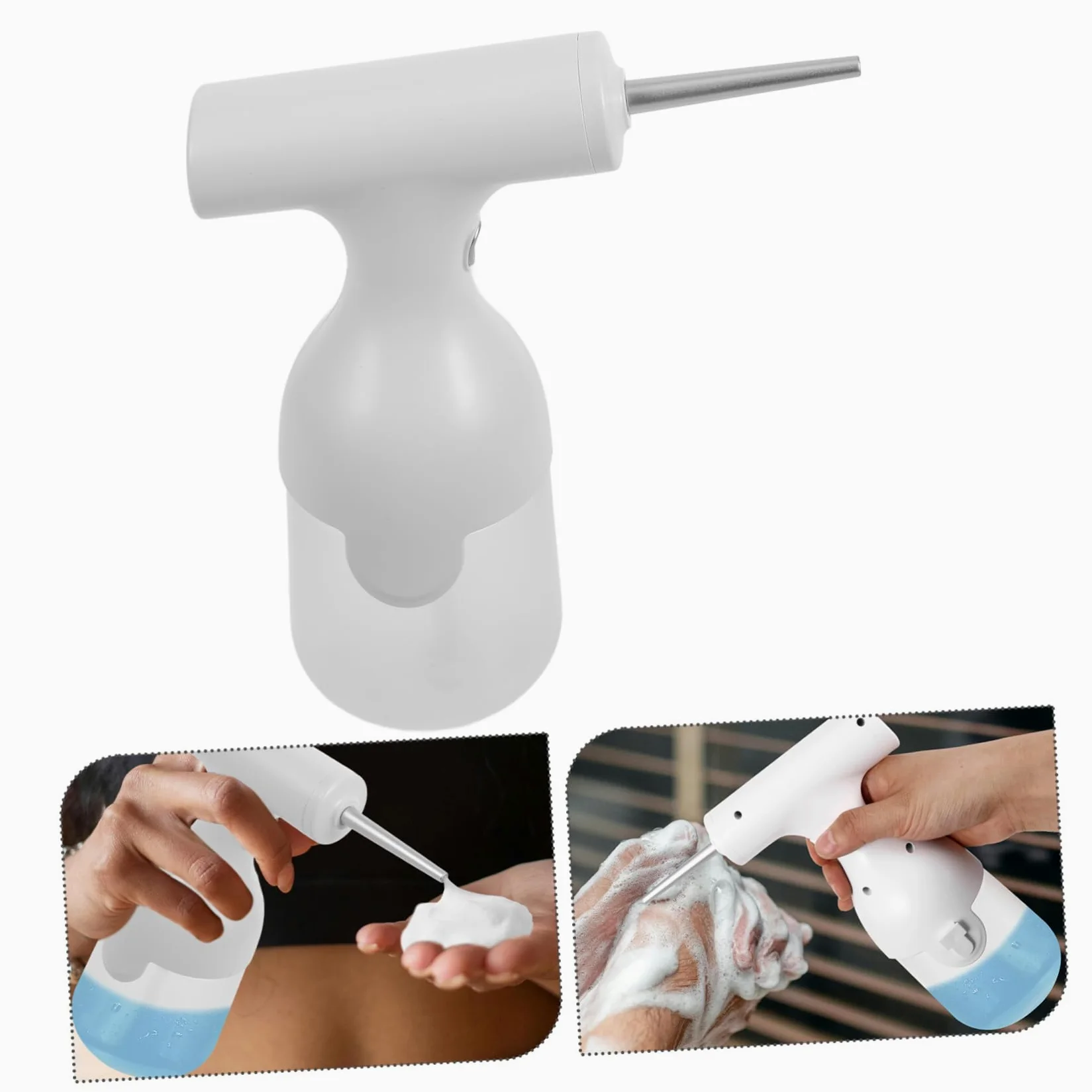 minkissy 5 Juegos Electrico Gel De Baño De Espuma Limpiador Facial Champú Limpiador Espuma De Lavado De Cara Fabricante De Burbujas Para Lavado De Cara Abs.pp.silicona