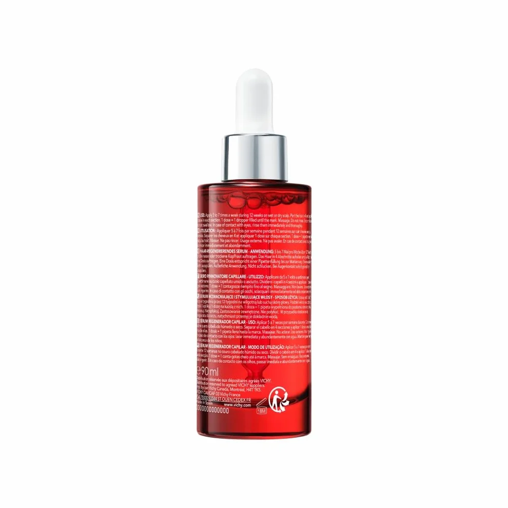 Vichy Dercos Aminexil Clinical R.E.G.E.N. Booster Sérum Regenerador Capilar Reduce Caída Crecimiento Cabello