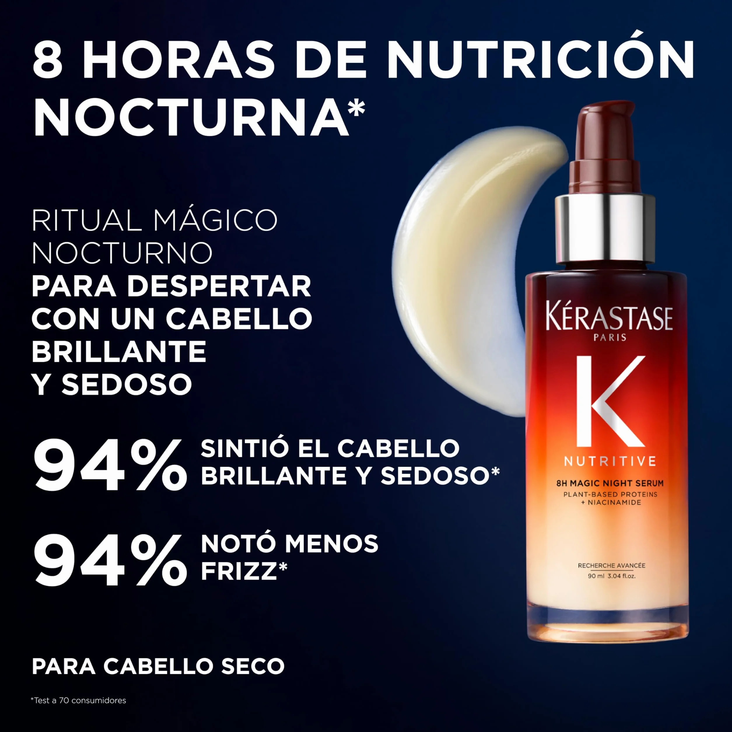 Kérastase Nutritive 8H Magic Night Serum 90 ml Sérum Reparador de Noche