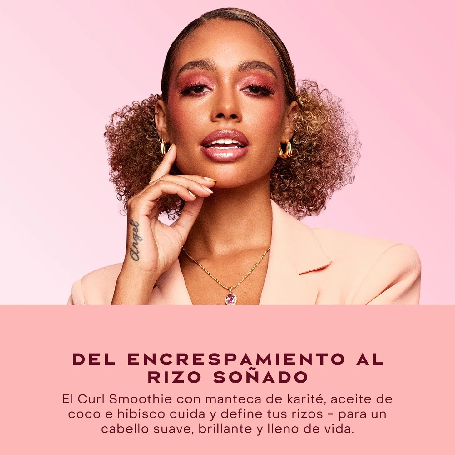 SheaMoisture Crema Leave-in Curl Enhancing Smoothie 326 ml Cabello Rizado Anti Frizz Hidratación Intensa
