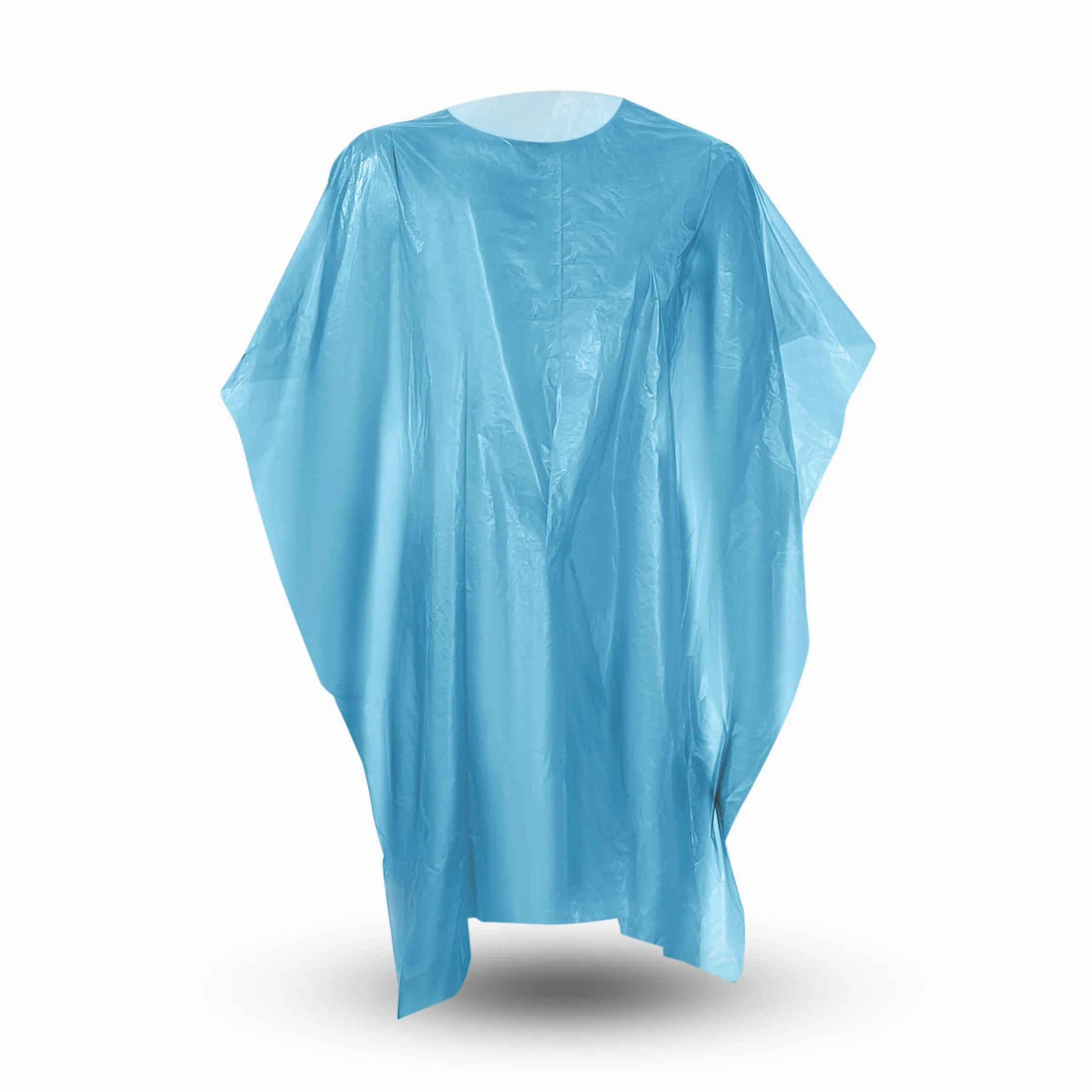 MUNTRADE Capas Desechables Peluquería de Polietileno Impermeable 130 x 110 cm | Ideal para Tintar el Pelo, Barbero Profesional, Corte de Pelo